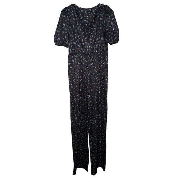 The Frolic Maternity Renee Jumpsuit Women's Size Medium Navy Blue Floral NWOT! - Picture 5 of 5